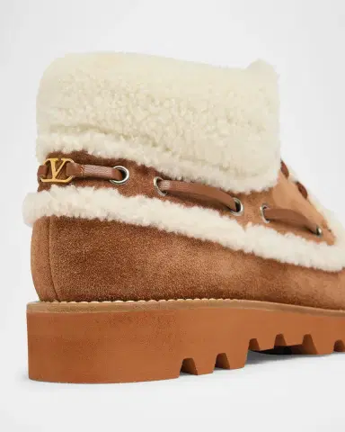 Valentino Garavani Palm Avenue Desert Goat Shearling Booties | Thumbnail 2 Valentino Garavani Palm Avenue Desert Goat Shearling Booties | Thumbnail 2