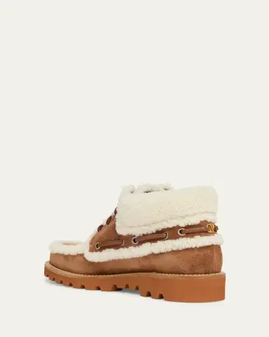 Valentino Garavani Palm Avenue Desert Goat Shearling Booties | Thumbnail 5 Valentino Garavani Palm Avenue Desert Goat Shearling Booties | Thumbnail 5
