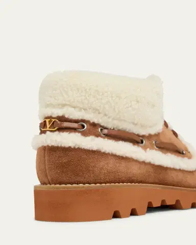 Valentino Garavani Palm Avenue Desert Goat Shearling Booties | Thumbnail 6 Valentino Garavani Palm Avenue Desert Goat Shearling Booties | Thumbnail 6