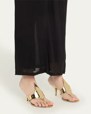 Ferragamo Lyrai Metallic Leather Thong Sandals | Thumbnail 2