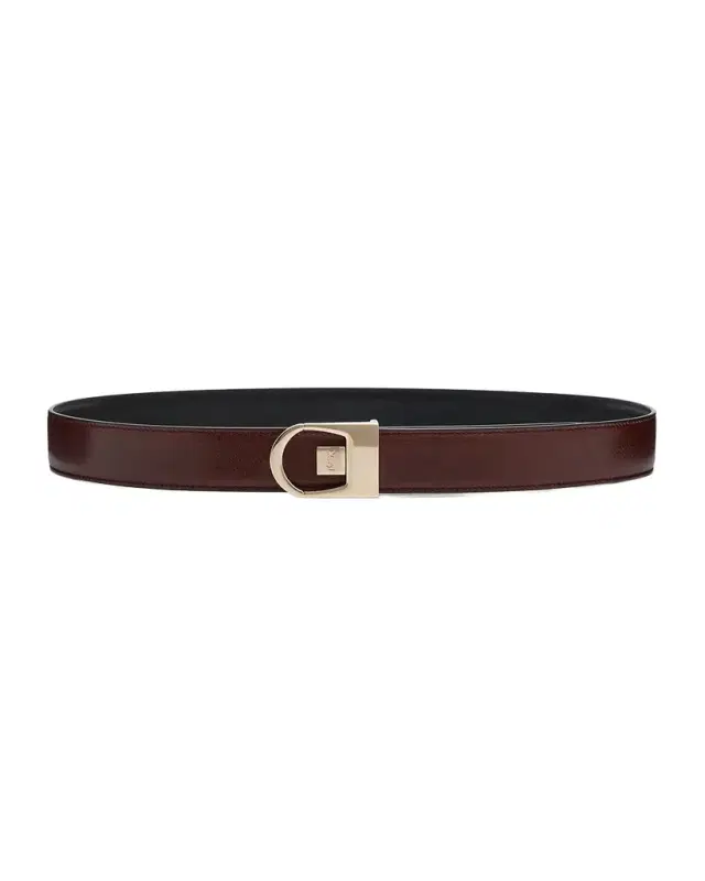 New Logo Reversible Leather Belt