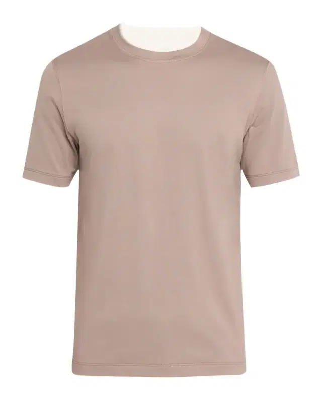 Men 's Crewneck T-Shirt with Tipping