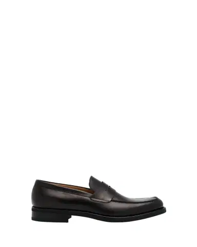 Bergdorf Goodman Men's Matte Leather Rubber-Sole Penny Loafers | Thumbnail 1 Bergdorf Goodman Men's Matte Leather Rubber-Sole Penny Loafers | Thumbnail 1