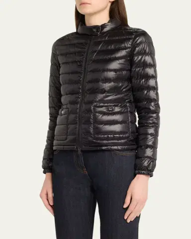 HERNO Shiny Nylon Short Down Jacket | Thumbnail 4 HERNO Shiny Nylon Short Down Jacket | Thumbnail 4