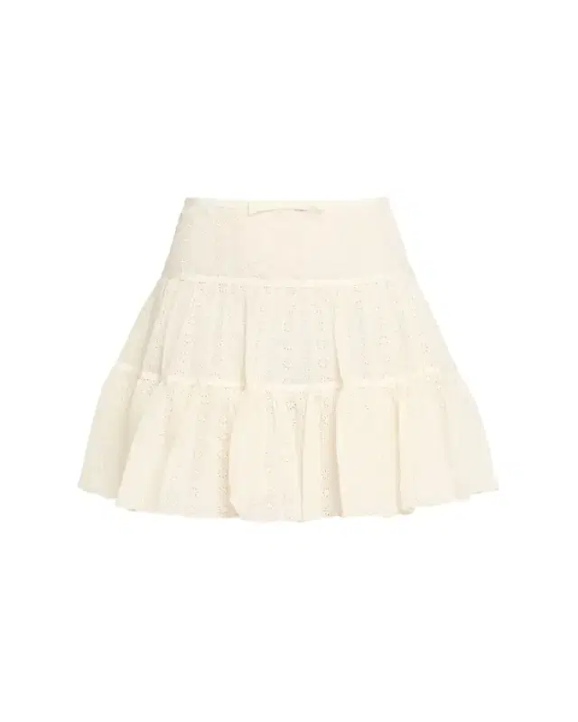 Valentino Garavani Tiered Eyelet Mini Skirt