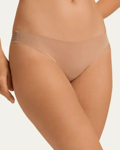 Hanro Invisible Cotton Low-Rise Thong | Thumbnail 3 Hanro Invisible Cotton Low-Rise Thong | Thumbnail 3