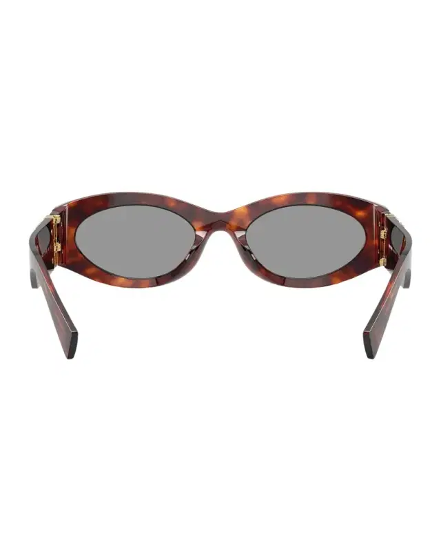 Logo Oval Acetate Sunglasses