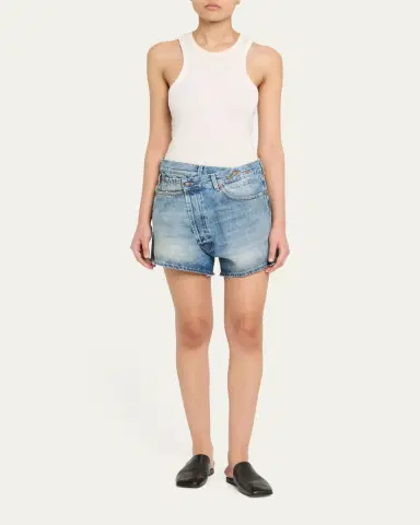 R13 Crossover Denim Shorts | Thumbnail 2