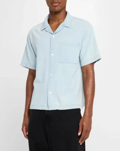 Frame Men's Short-Sleeve Camp Collar Shirt | Thumbnail 2 Frame Men's Short-Sleeve Camp Collar Shirt | Thumbnail 2
