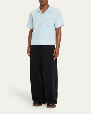 Frame Men's Short-Sleeve Camp Collar Shirt | Thumbnail 5 Frame Men's Short-Sleeve Camp Collar Shirt | Thumbnail 5