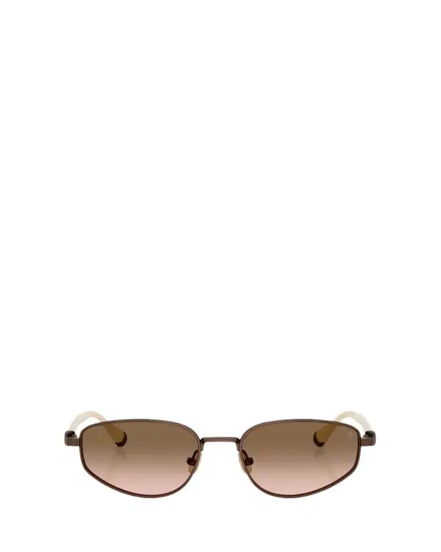 Brunello Cucinelli Titanium Oval Sunglasses