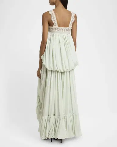 Chloé High-Low Ruffled Dress | Thumbnail 2 Chloé High-Low Ruffled Dress | Thumbnail 2