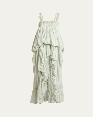 Chloé High-Low Ruffled Dress | Thumbnail 5 Chloé High-Low Ruffled Dress | Thumbnail 5