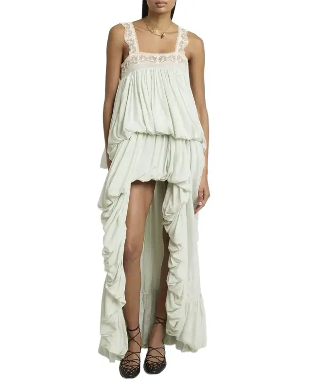 High-Low Ruffled Dress