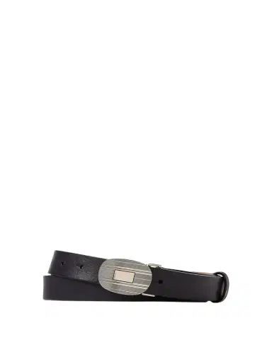 Ralph Lauren Purple Label Men's Plaque-Buckle Leather Belt | Thumbnail 1 Ralph Lauren Purple Label Men's Plaque-Buckle Leather Belt | Thumbnail 1