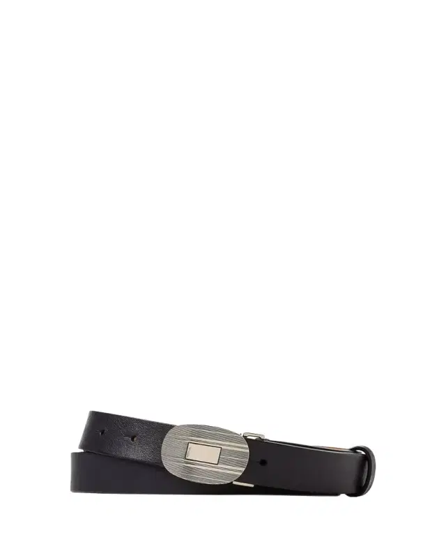 Ralph Lauren Purple Label Men's Plaque-Buckle Leather Belt