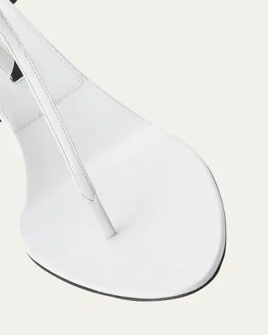 Christen Mono Leather T-Strap Stiletto Sandals | Thumbnail 3