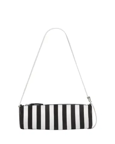 Proenza Schouler Silo Striped Napa Leather Shoulder Bag | Thumbnail 1 Proenza Schouler Silo Striped Napa Leather Shoulder Bag | Thumbnail 1