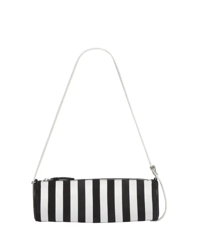 Proenza Schouler Silo Striped Napa Leather Shoulder Bag