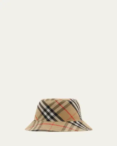 Burberry Gabardine Reversible Check-Print Bucket Hat | Thumbnail 3 Burberry Gabardine Reversible Check-Print Bucket Hat | Thumbnail 3