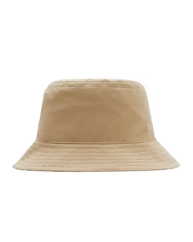 Gabardine Reversible Check-Print Bucket Hat