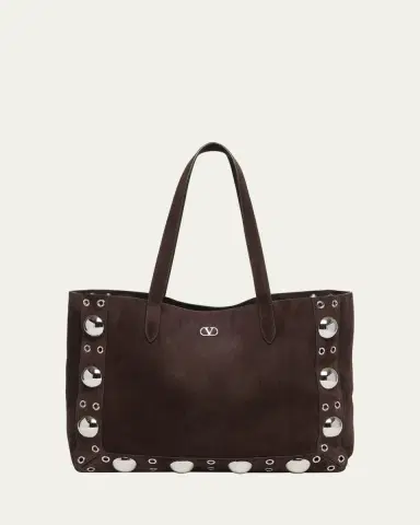 Valentino Garavani Nellcote Studded Suede Tote Bag | Thumbnail 6 Valentino Garavani Nellcote Studded Suede Tote Bag | Thumbnail 6