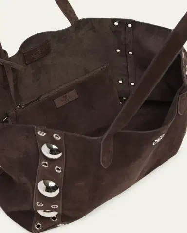 Valentino Garavani Nellcote Studded Suede Tote Bag | Thumbnail 9 Valentino Garavani Nellcote Studded Suede Tote Bag | Thumbnail 9
