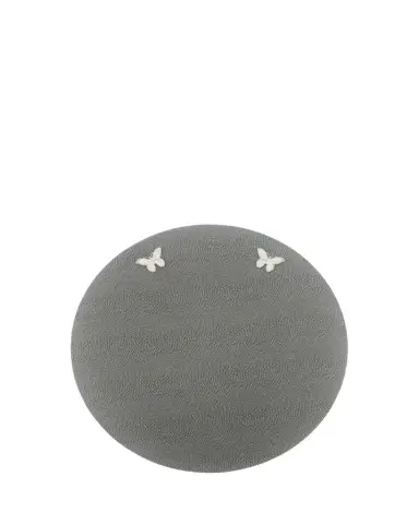Nomi K Embossed Vegan Leather Placemat with Silver Butterflies | Thumbnail 1 Nomi K Embossed Vegan Leather Placemat with Silver Butterflies | Thumbnail 1