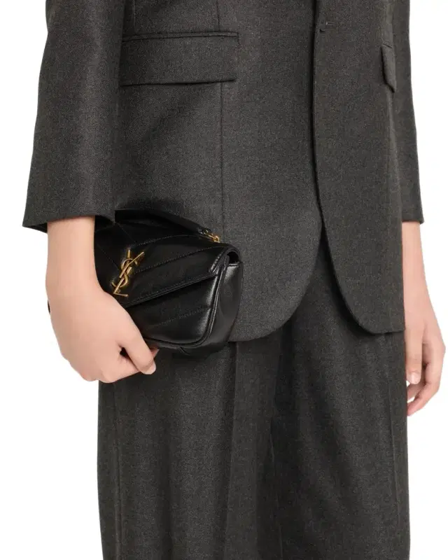 Loulou Mini YSL Chain Crossbody Bag in Quilted Leather