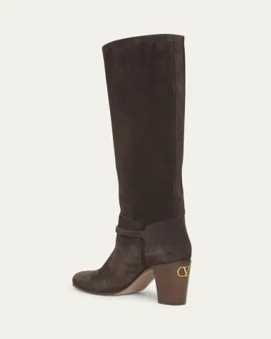 Valentino Garavani Pattie Suede Buckle Knee Boots | Thumbnail 5 Valentino Garavani Pattie Suede Buckle Knee Boots | Thumbnail 5