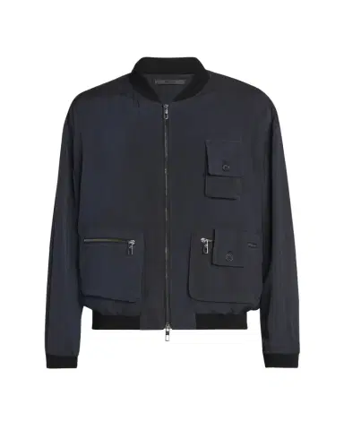 Giorgio Armani Men's Chevron Utility Bomber Jacket | Thumbnail 1 Giorgio Armani Men's Chevron Utility Bomber Jacket | Thumbnail 1