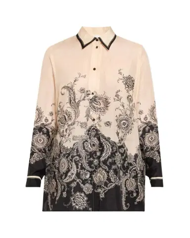 Zimmermann Rhiannon Relaxed Silk Shirt | Thumbnail 1 Zimmermann Rhiannon Relaxed Silk Shirt | Thumbnail 1