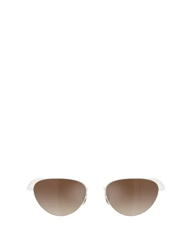 KHAITE x Oliver Peoples 1991C Steel Aviator Sunglasses