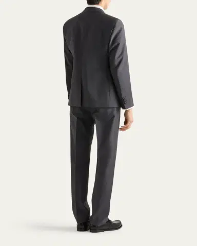 Prada Men's Mohair-Wool Solid Suit | Thumbnail 2 Prada Men's Mohair-Wool Solid Suit | Thumbnail 2
