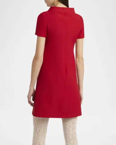 Valentino Garavani Crepe Couture Crystal Heart Mini Dress | Thumbnail 2 Valentino Garavani Crepe Couture Crystal Heart Mini Dress | Thumbnail 2