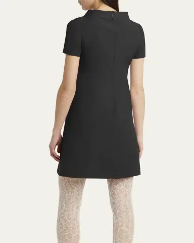 Valentino Garavani Crepe Couture Crystal Heart Mini Dress | Thumbnail 7 Valentino Garavani Crepe Couture Crystal Heart Mini Dress | Thumbnail 7