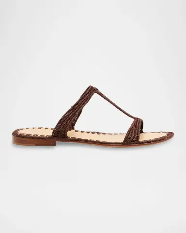 Carrie Forbes Tume Raffia T-Strap Slide Sandals | Thumbnail 3 Carrie Forbes Tume Raffia T-Strap Slide Sandals | Thumbnail 3