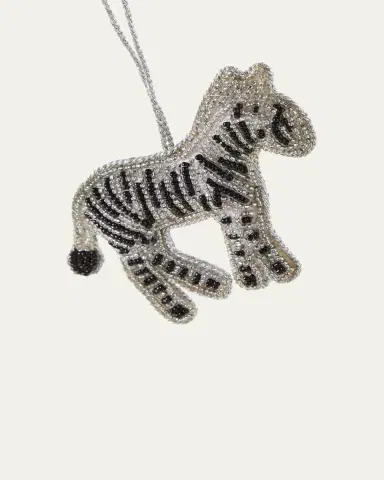 Sudha Pennathur Zebra Christmas Ornament | Thumbnail 2
