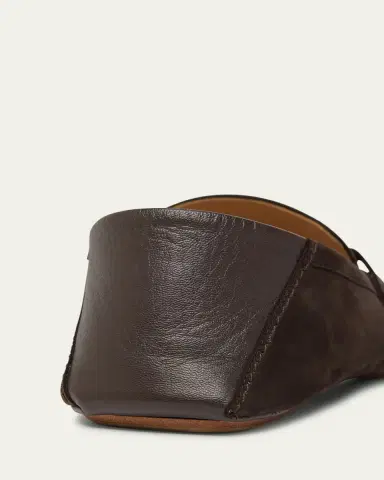 Bottega Veneta Men's Daddy Nubuck Collapsible-Heel Loafers | Thumbnail 5 Bottega Veneta Men's Daddy Nubuck Collapsible-Heel Loafers | Thumbnail 5