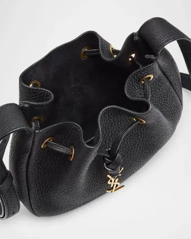 Saint Laurent Paris VII Mini YSL Hobo Bag in Grained Leather | Thumbnail 3 Saint Laurent Paris VII Mini YSL Hobo Bag in Grained Leather | Thumbnail 3