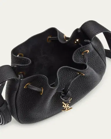 Saint Laurent Paris VII Mini YSL Hobo Bag in Grained Leather | Thumbnail 10 Saint Laurent Paris VII Mini YSL Hobo Bag in Grained Leather | Thumbnail 10