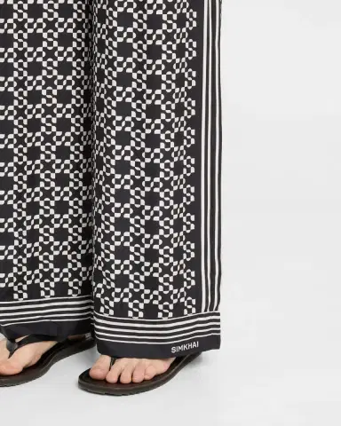 SIMKHAI Zuna Straight-Leg Pajama Pants | Thumbnail 5 SIMKHAI Zuna Straight-Leg Pajama Pants | Thumbnail 5