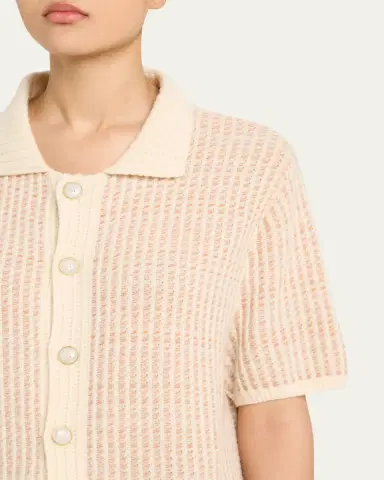 God’s True Cashmere Noble Short-Sleeve Cashmere Shirt | Thumbnail 5