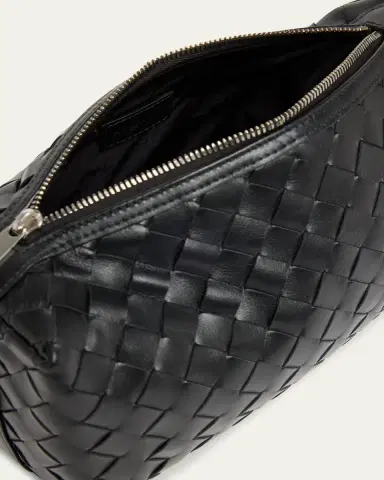 Bottega Veneta Men's Avenue Intrecciato 15 Leather Zip Pouch | Thumbnail 4 Bottega Veneta Men's Avenue Intrecciato 15 Leather Zip Pouch | Thumbnail 4