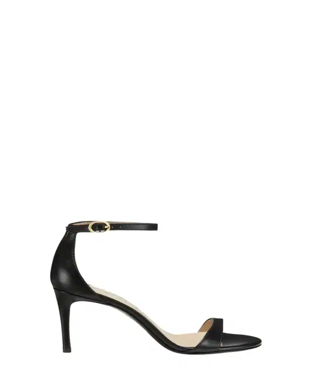 Stuart Weitzman Nudist Leather Ankle-Strap Sandals
