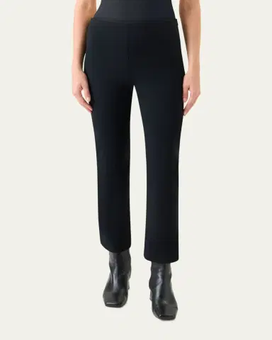 Akris punto Cindy Signature Jersey Bootcut-Leg Ankle Pants | Thumbnail 2