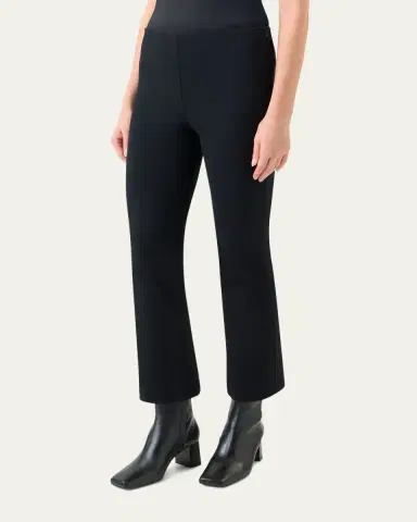 Akris punto Cindy Signature Jersey Bootcut-Leg Ankle Pants | Thumbnail 4