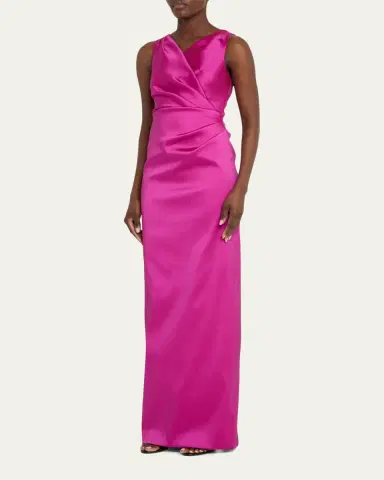 Rickie Freeman for Teri Jon Ruched Mikado Column Gown | Thumbnail 4 Rickie Freeman for Teri Jon Ruched Mikado Column Gown | Thumbnail 4