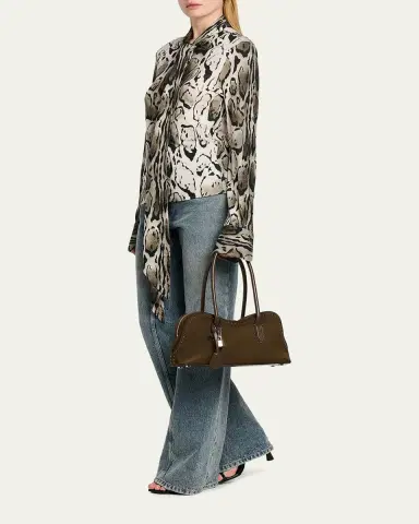 Stella McCartney Ryder Vegan Suede Shoulder Bag | Thumbnail 3 Stella McCartney Ryder Vegan Suede Shoulder Bag | Thumbnail 3