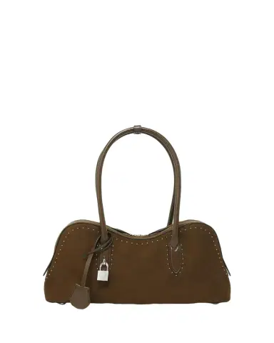 Stella McCartney Ryder Vegan Suede Shoulder Bag | Thumbnail 1 Stella McCartney Ryder Vegan Suede Shoulder Bag | Thumbnail 1